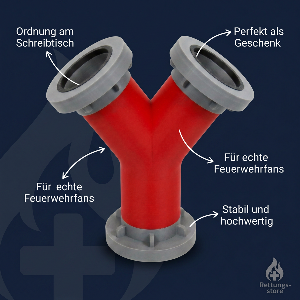 Feuerwehr Y-Sammelstück A-2B Stiftehalter