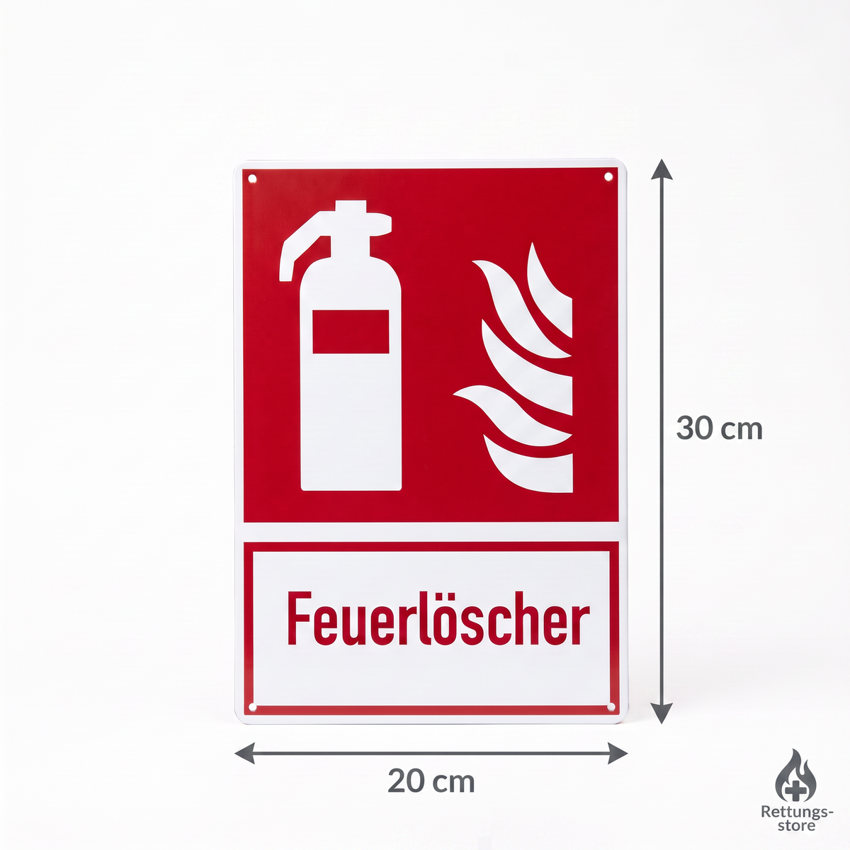 Feuerlöscher Hinweisschild – 20 × 30 cm