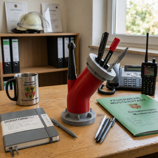 Feuerwehr Stützkrümmer Stiftehalter