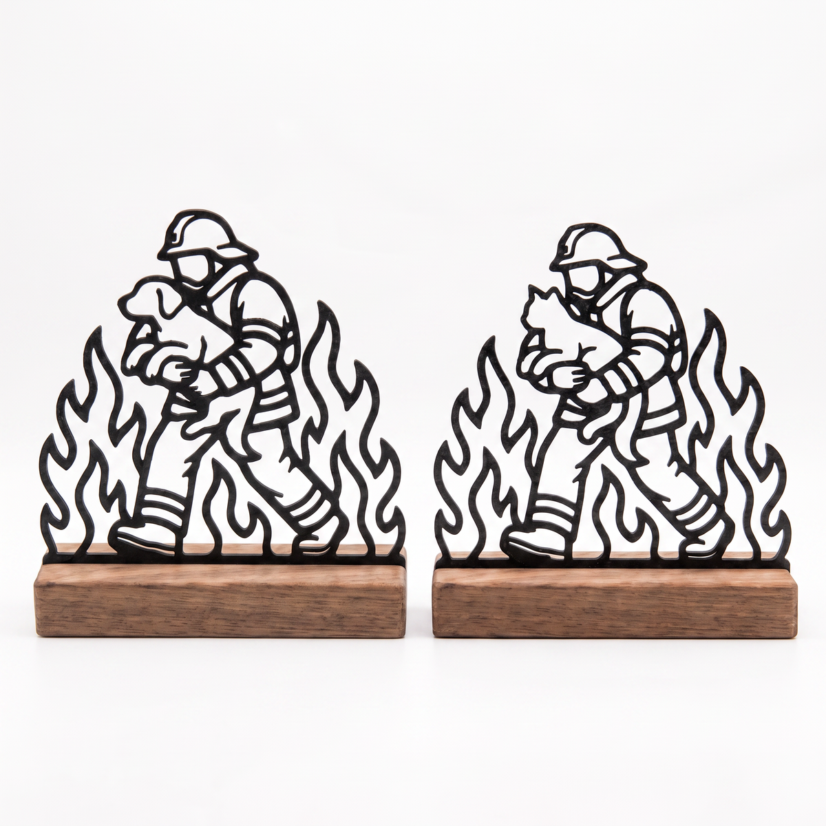 Feuerwehr Tierretter-Set – Hund & Katze