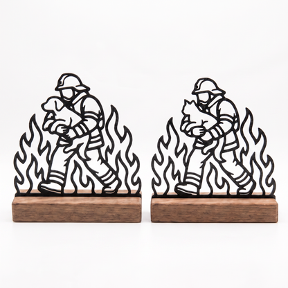 Feuerwehr Tierretter-Set – Hund & Katze