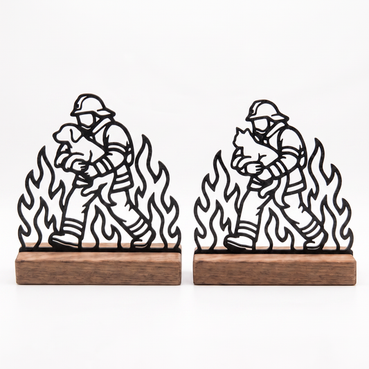 Feuerwehr Tierretter-Set – Hund & Katze