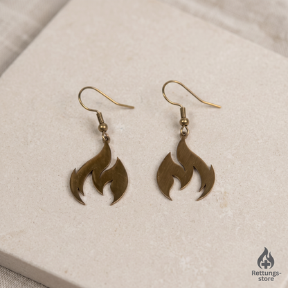 Feuerwehr Schmuckset – Flamme Gold