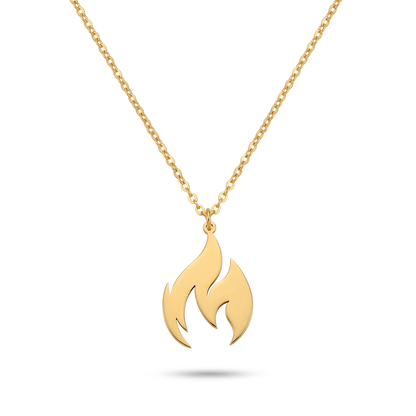 Feuerwehr Schmuckset – Flamme Gold