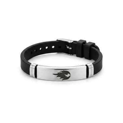Feuerwehr Flamme Armband – Schwarz