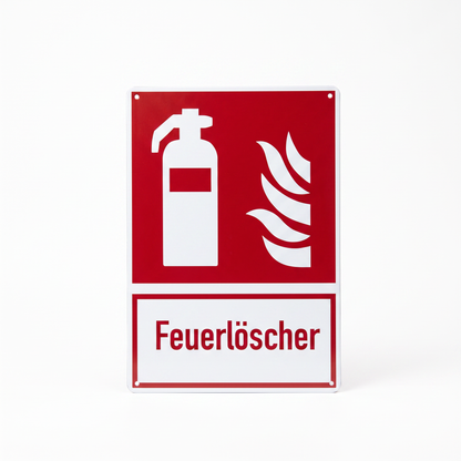 Feuerlöscher Hinweisschild – 20 × 30 cm