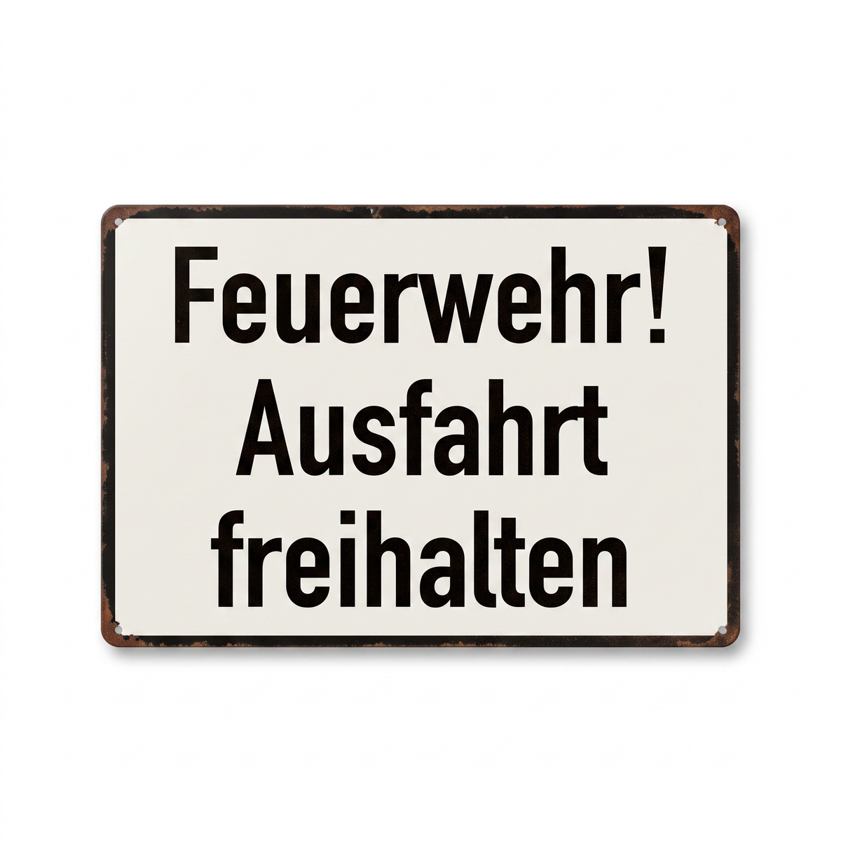 Feuerwehr-Ausfahrt Blechschild – Ausfahrt freihalten