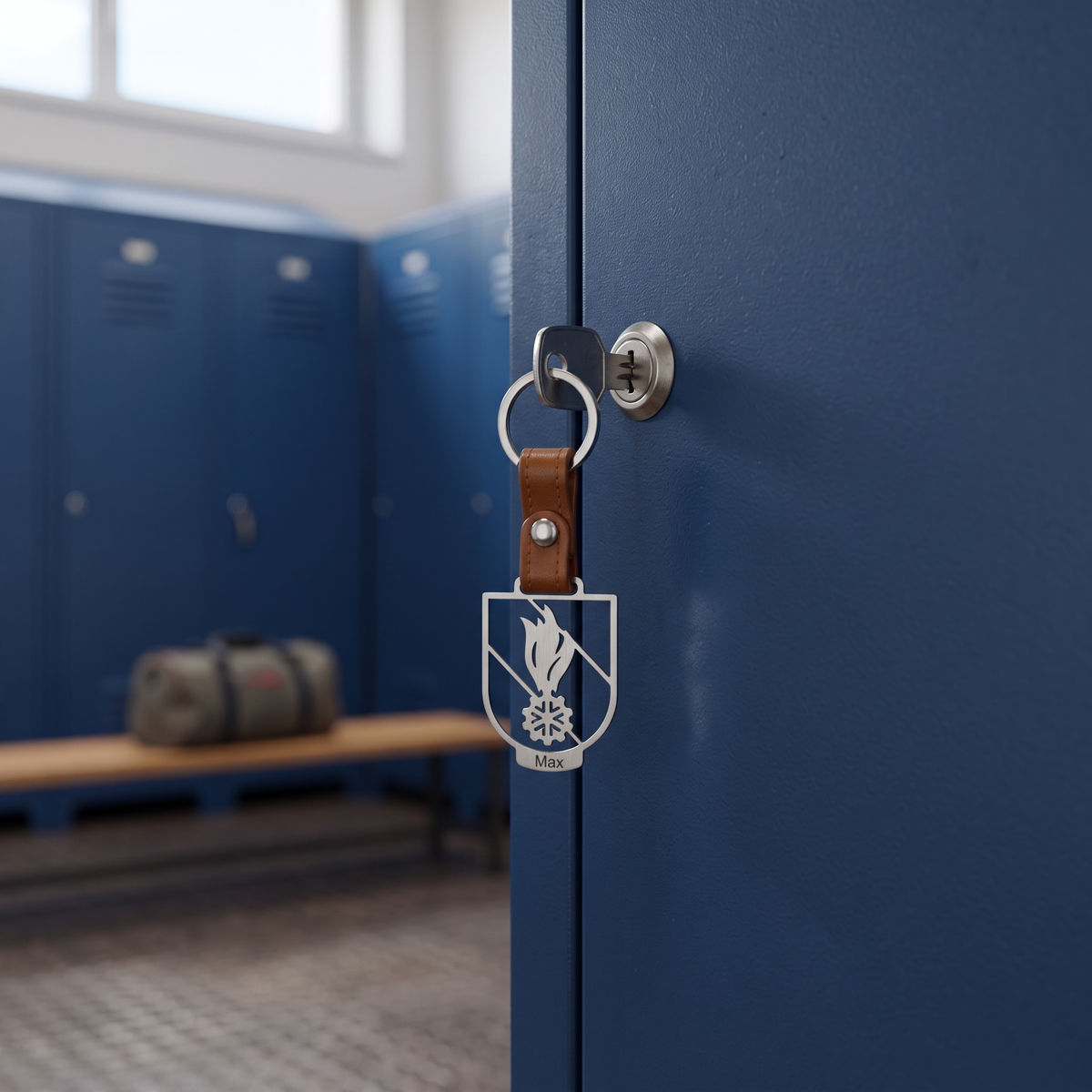 Schlüsselanhänger Feuerwehr Wappen – personalisiert