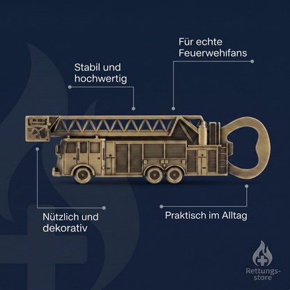 Feuerwehr Drehleiter Flaschenöffner – Metall