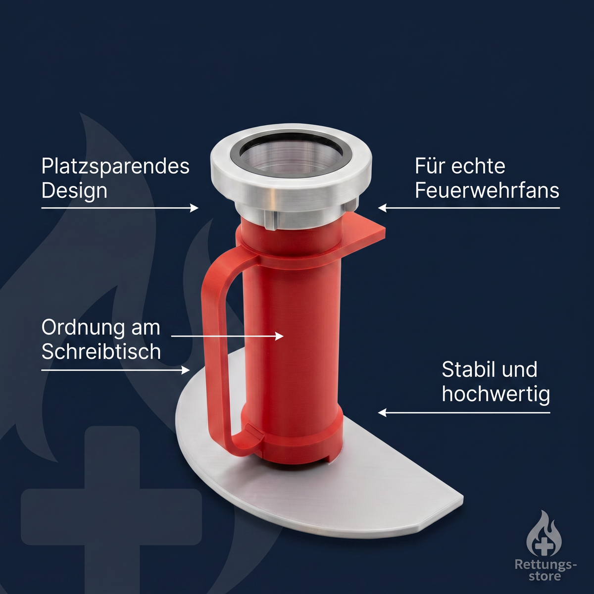 Feuerwehr Hydroschild Stiftehalter
