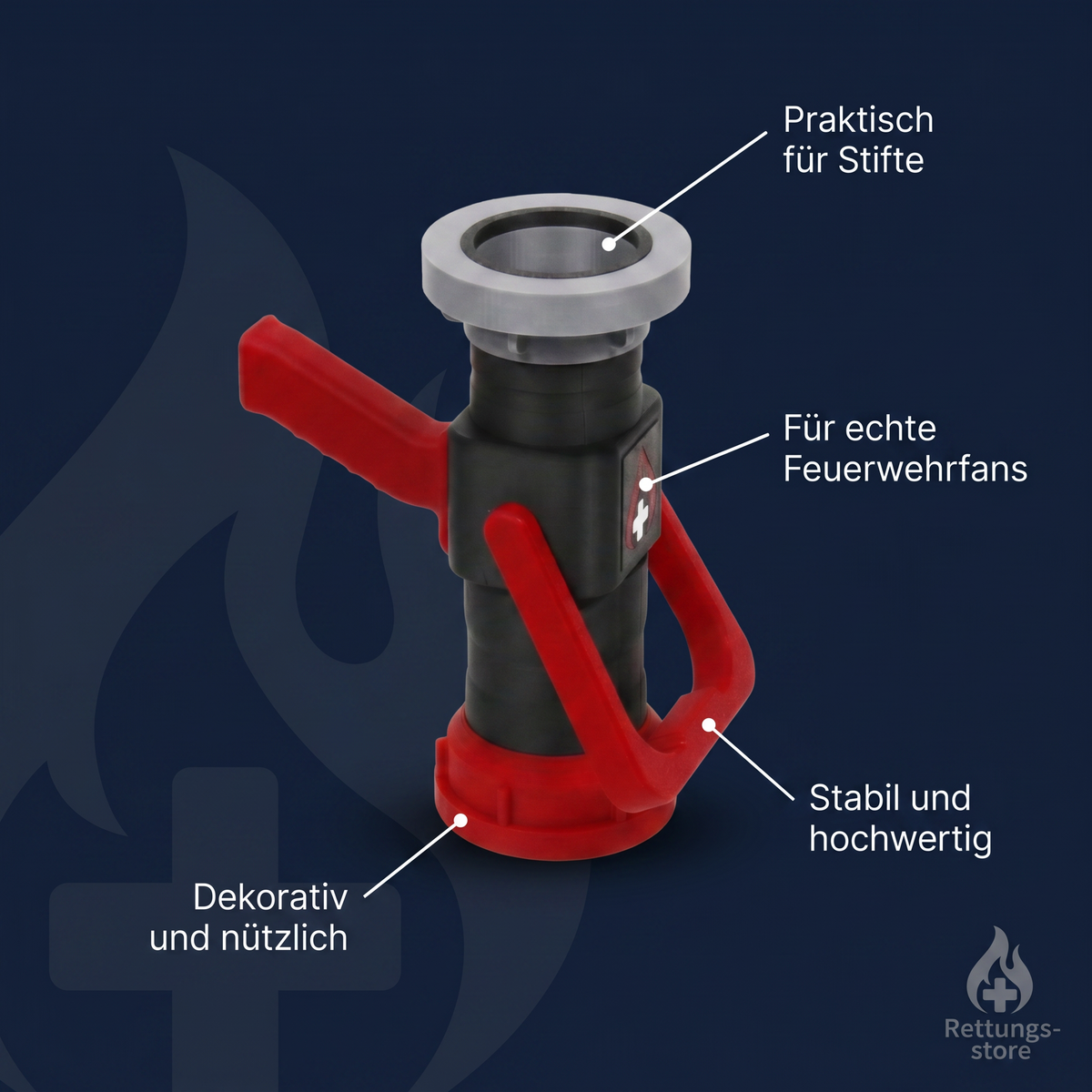 Feuerwehr Strahlrohr Stiftehalter