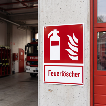 Feuerlöscher Hinweisschild – 20 × 30 cm